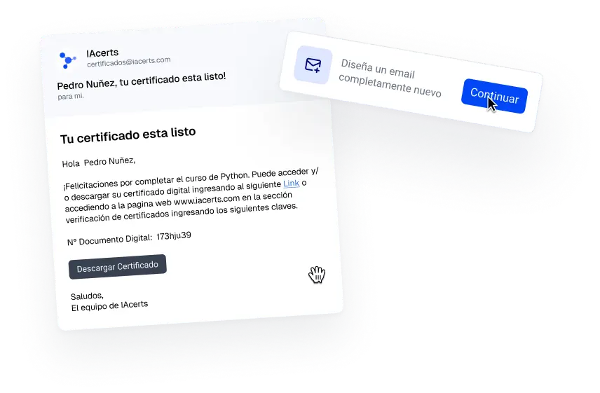 Asigna una plantilla de correo