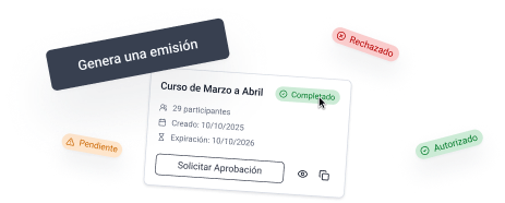 Genera y manda a aprobar tu certificado